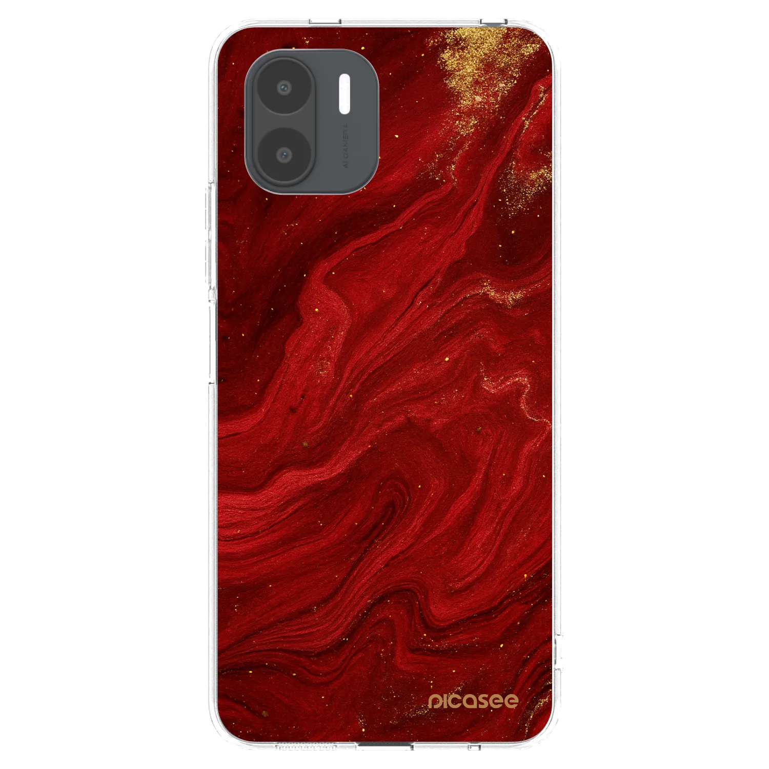 Picasee silikonska prozirna maskica za Xiaomi Redmi A2 - Red