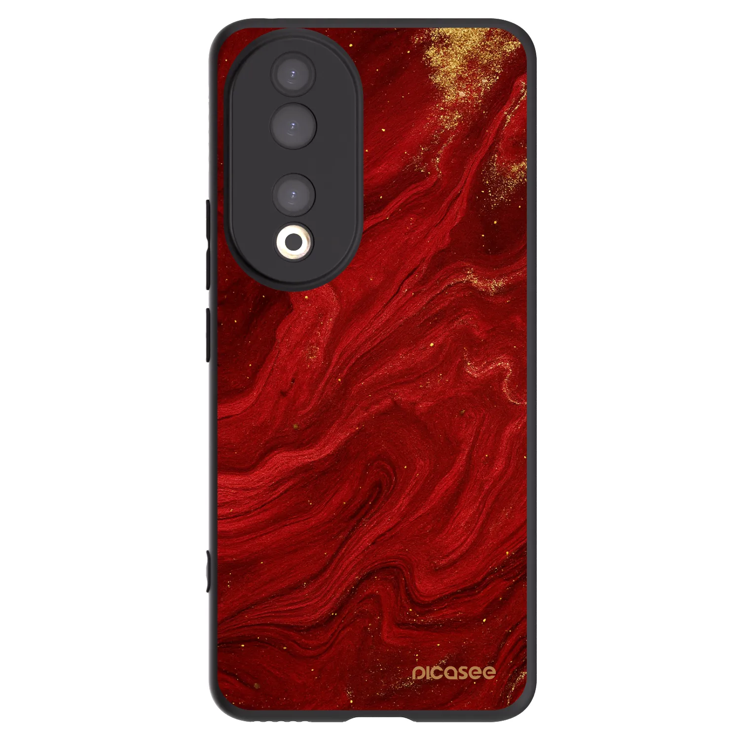 Picasee crna silikonska maskica za Honor 90 5G - Red
