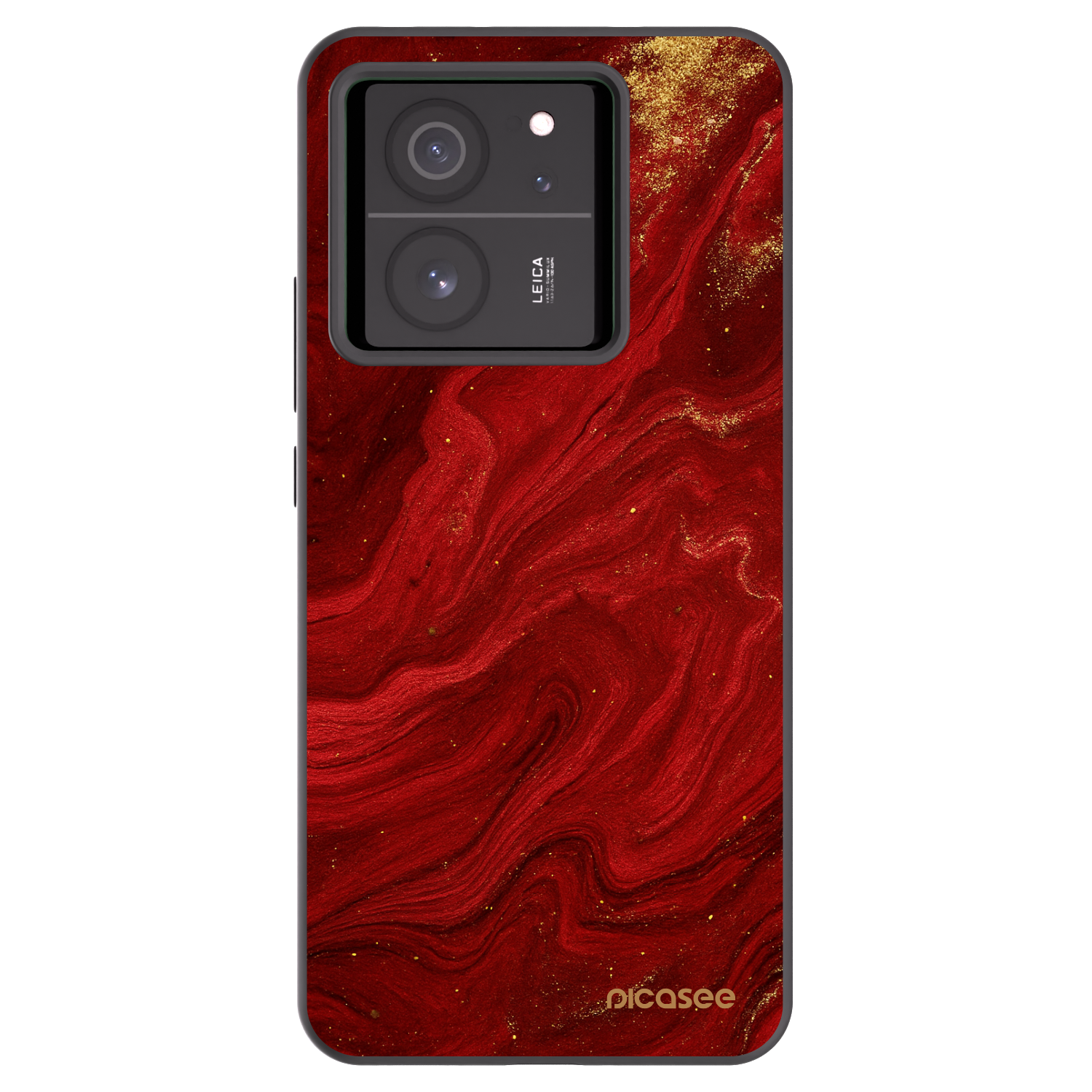 Picasee crna silikonska maskica za Xiaomi 13T - Red