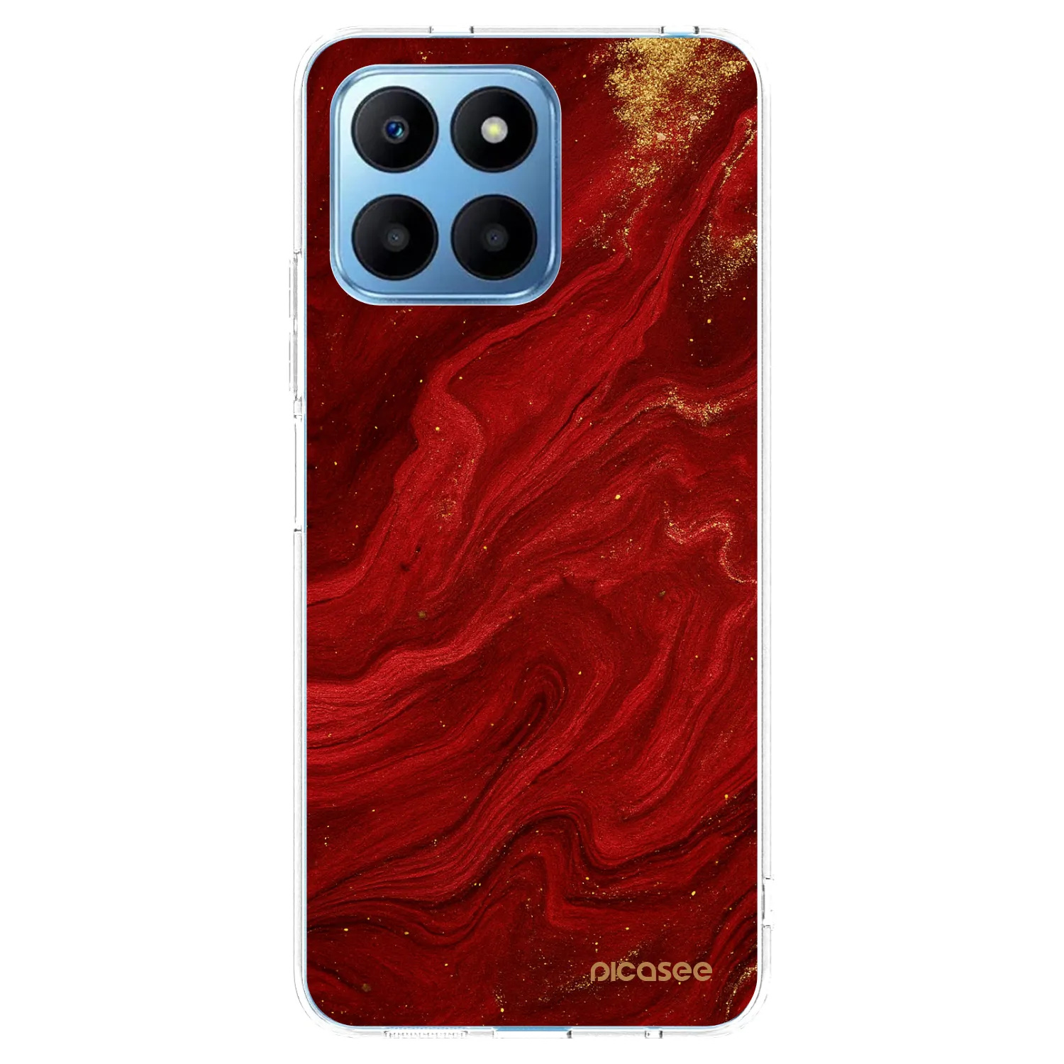 Picasee silikonska prozirna maskica za Honor 70 Lite - Red