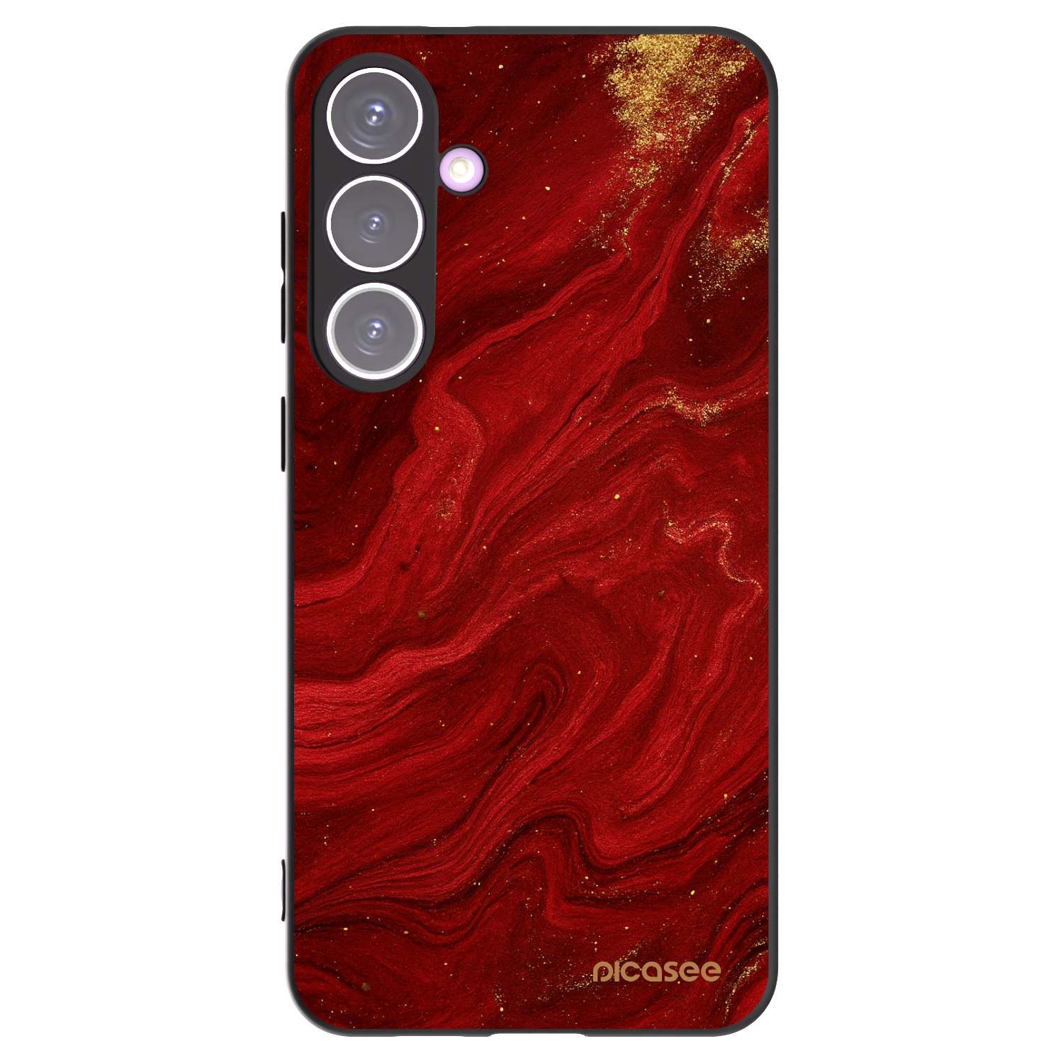 Picasee crna silikonska maskica za Samsung Galaxy S24+ S926B 5G - Red