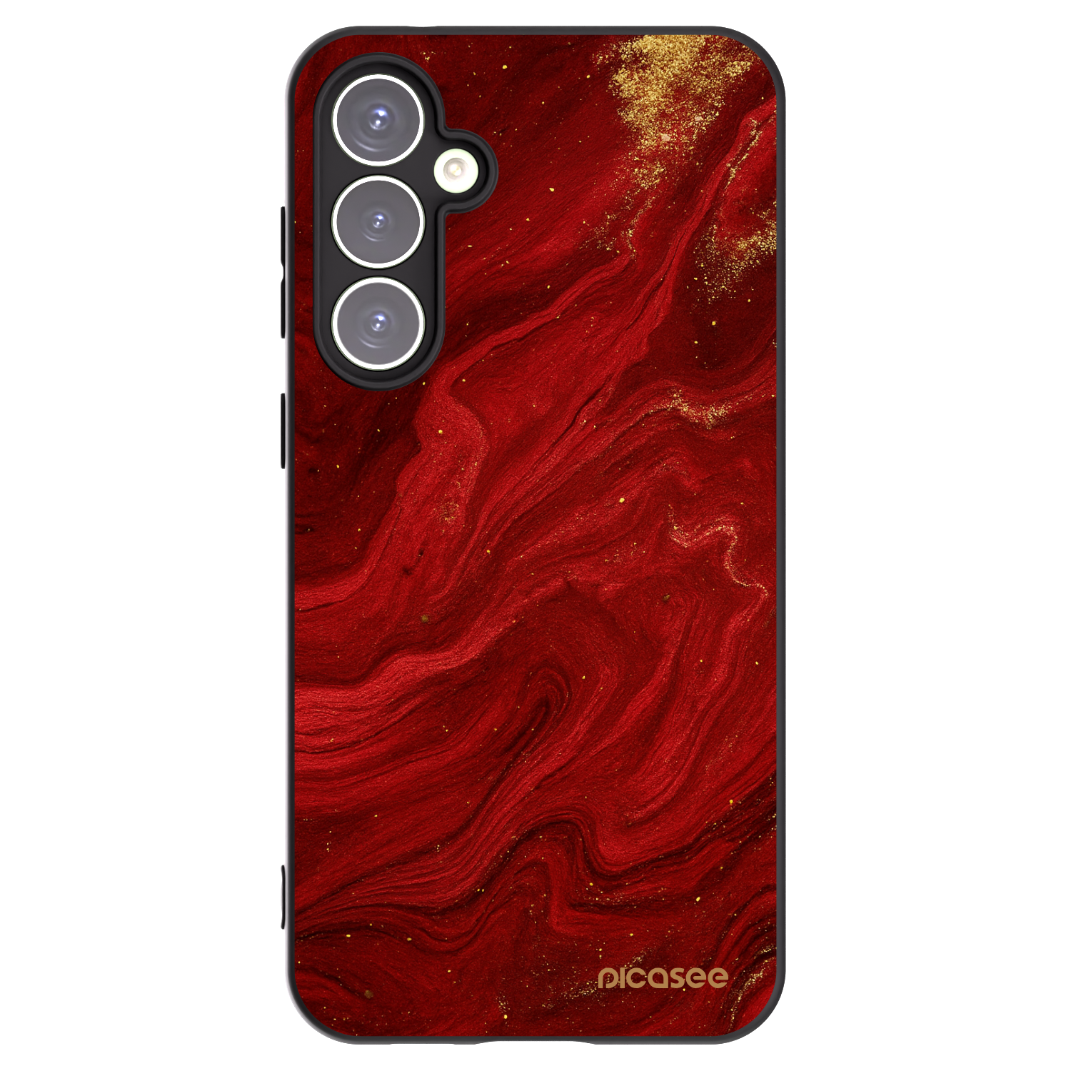 Picasee crna silikonska maskica za Samsung Galaxy S23 FE S711B - Red