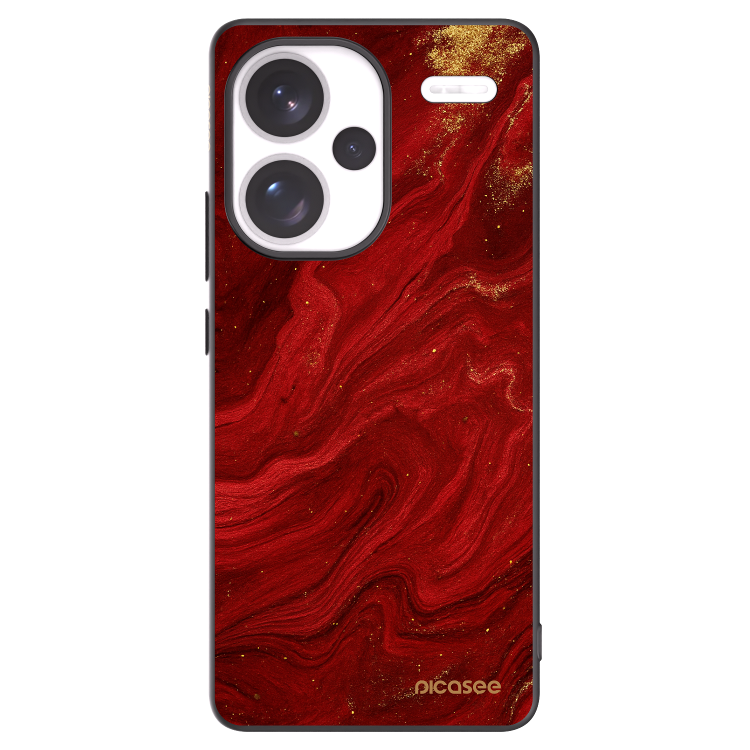 Picasee crna silikonska maskica za Xiaomi Redmi Note 13 Pro+ 5G - Red