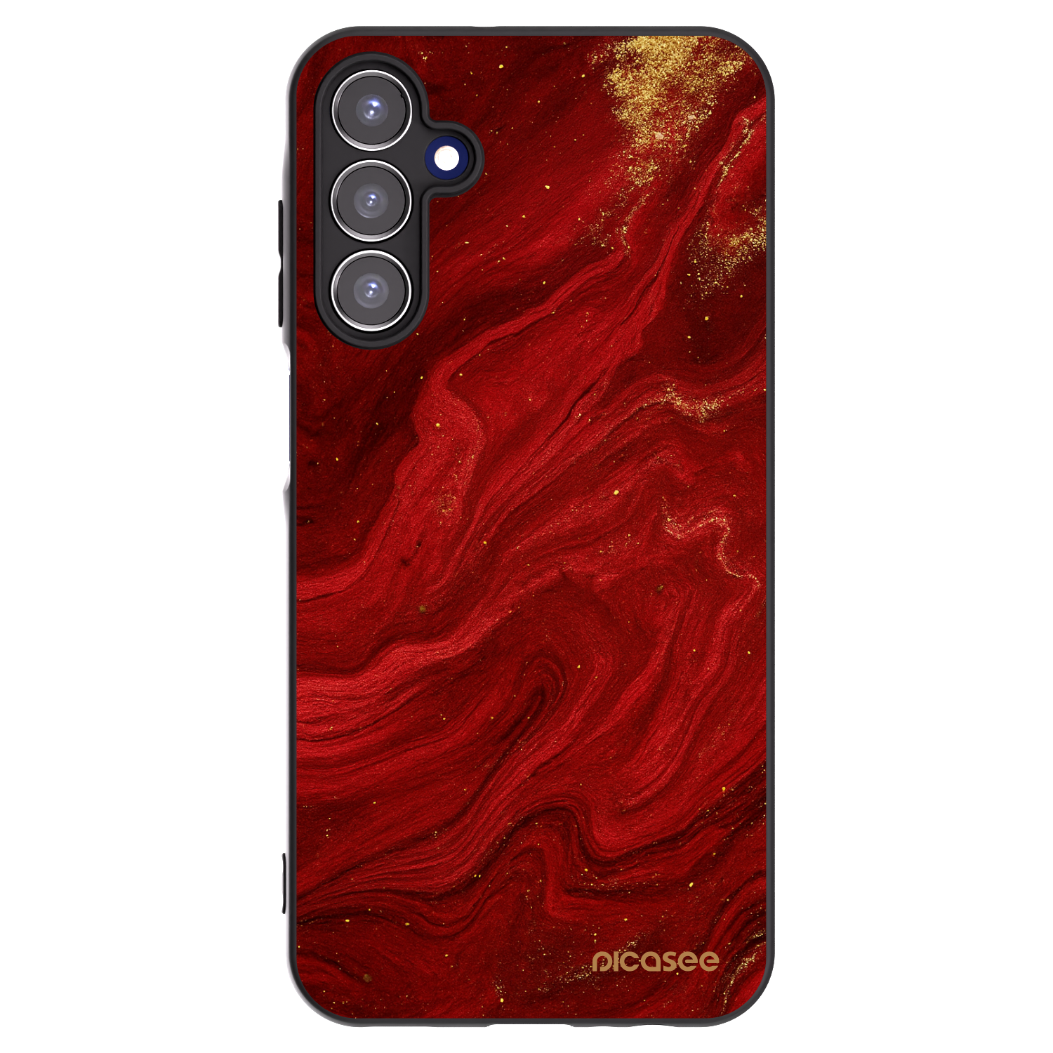 Picasee crna silikonska maskica za Samsung Galaxy A15 A155F 4G - Red