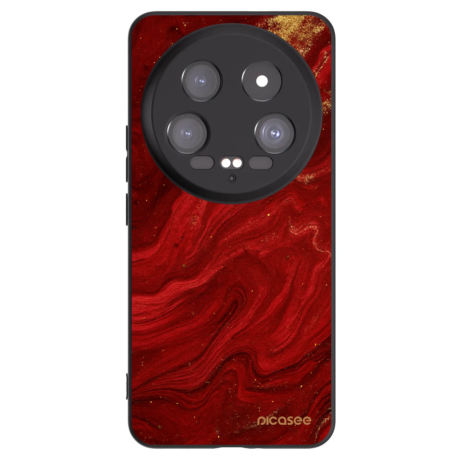 Picasee crna silikonska maskica za Xiaomi 14 Ultra - Red