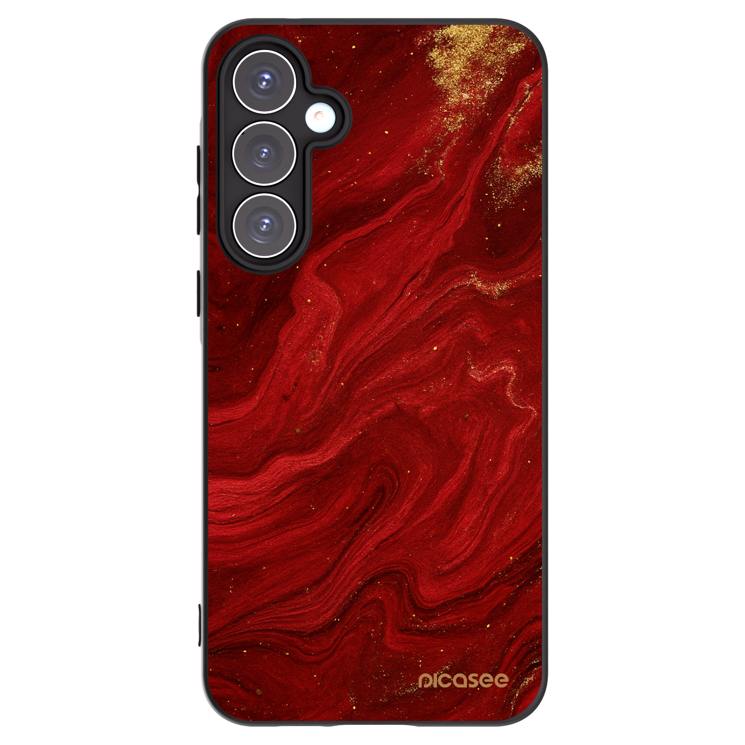 Picasee crna silikonska maskica za Samsung Galaxy A55 5G A556B - Red