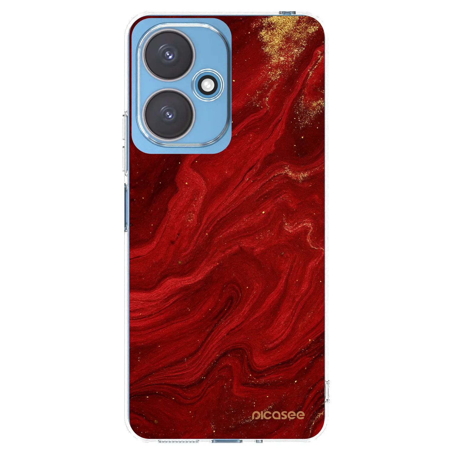 Picasee silikonska prozirna maskica za Xiaomi Redmi 13C 5G - Red
