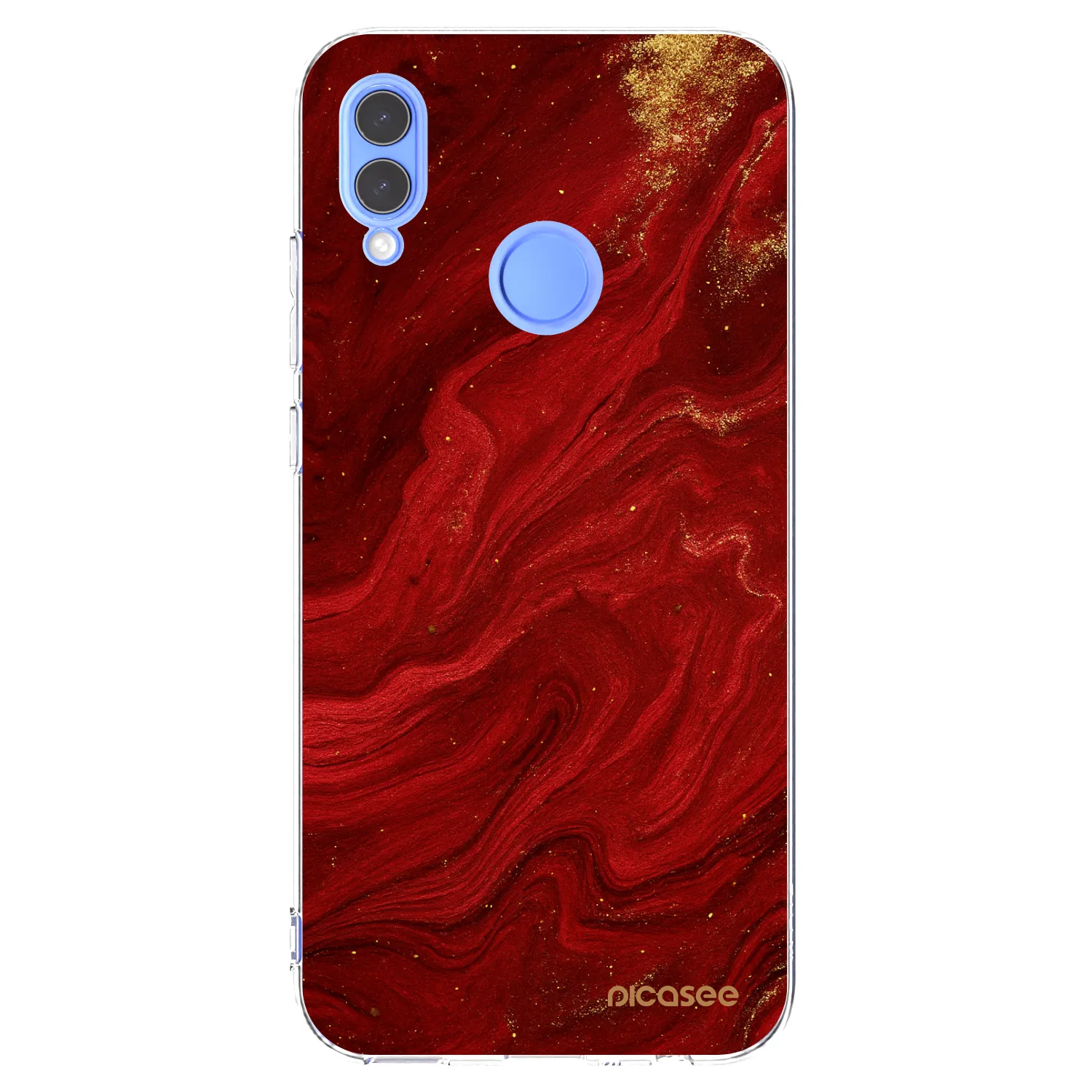 Picasee silikonska prozirna maskica za Huawei P Smart 2019 - Red