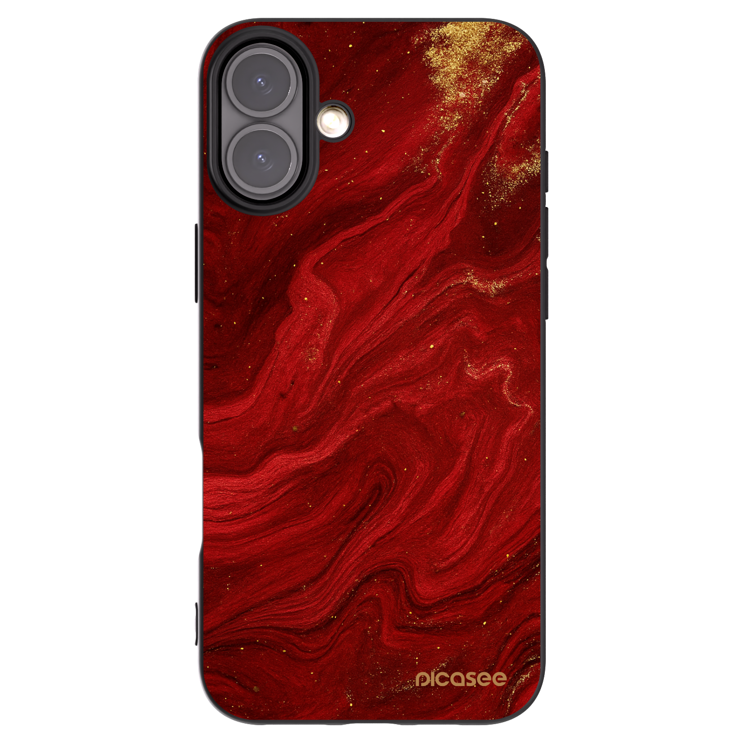 Picasee crna silikonska maskica za Apple iPhone 16 Plus - Red