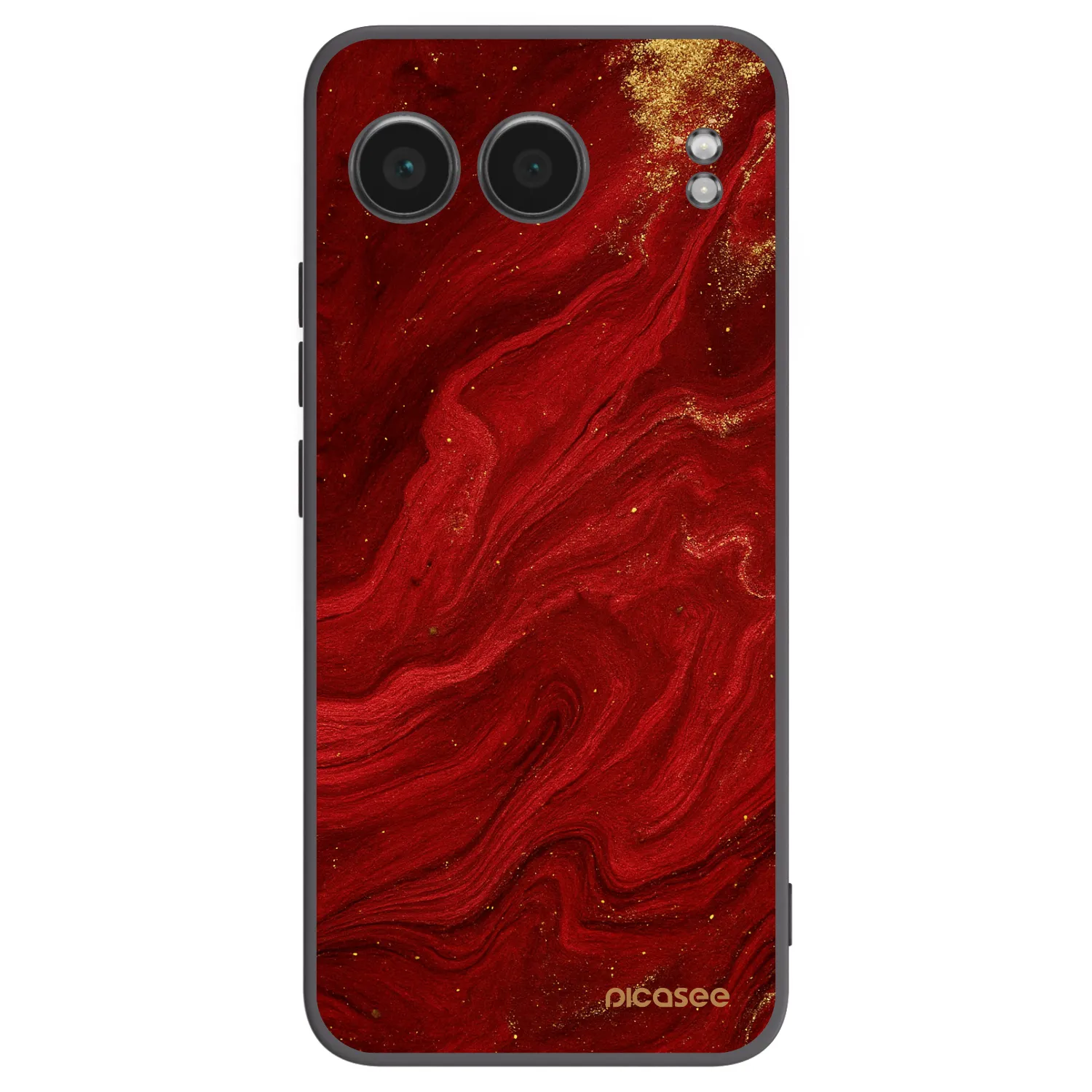 Picasee crna silikonska maskica za OnePlus Nord 4 - Red