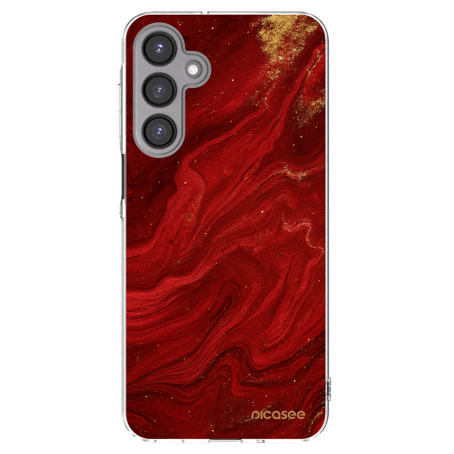 Picasee silikonska prozirna maskica za Samsung Galaxy A16 5G - Red
