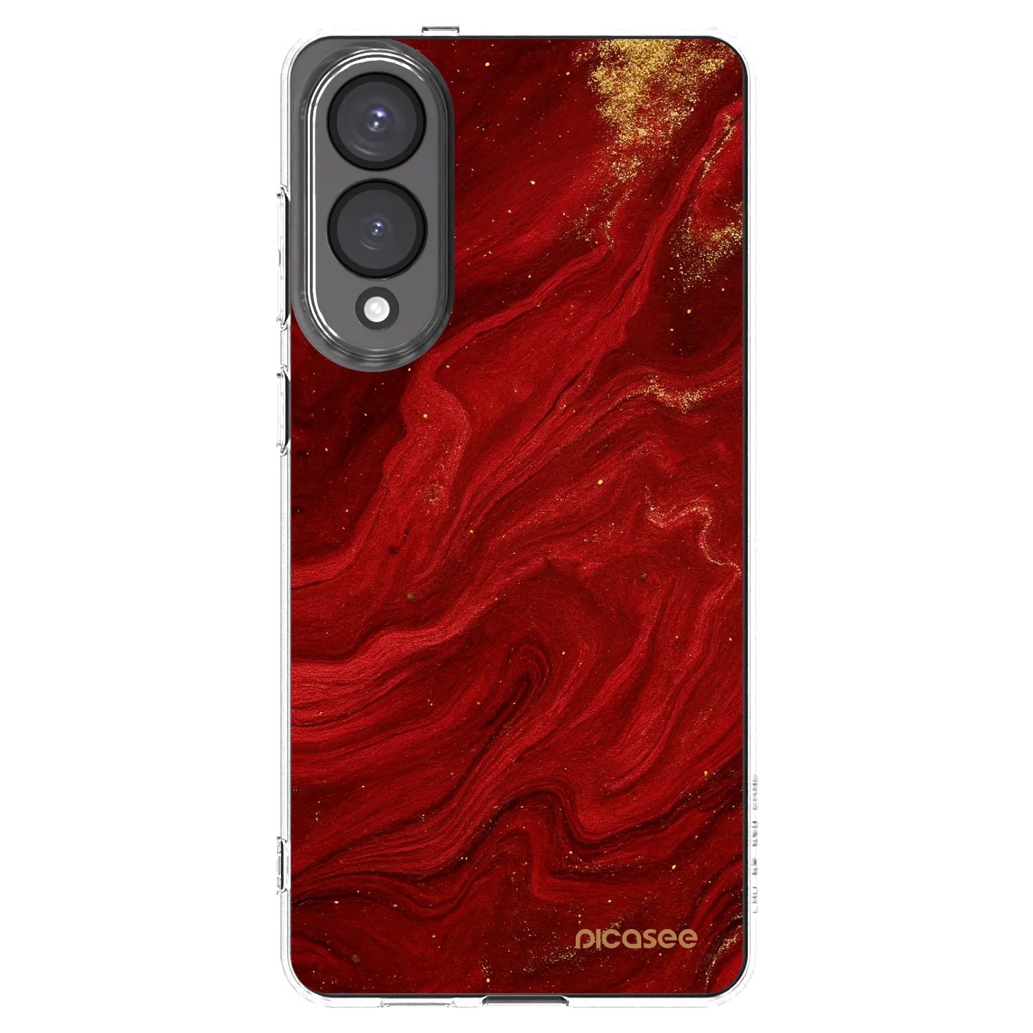 Picasee silikonska prozirna maskica za Samsung Galaxy S25 Edge 5G - Red