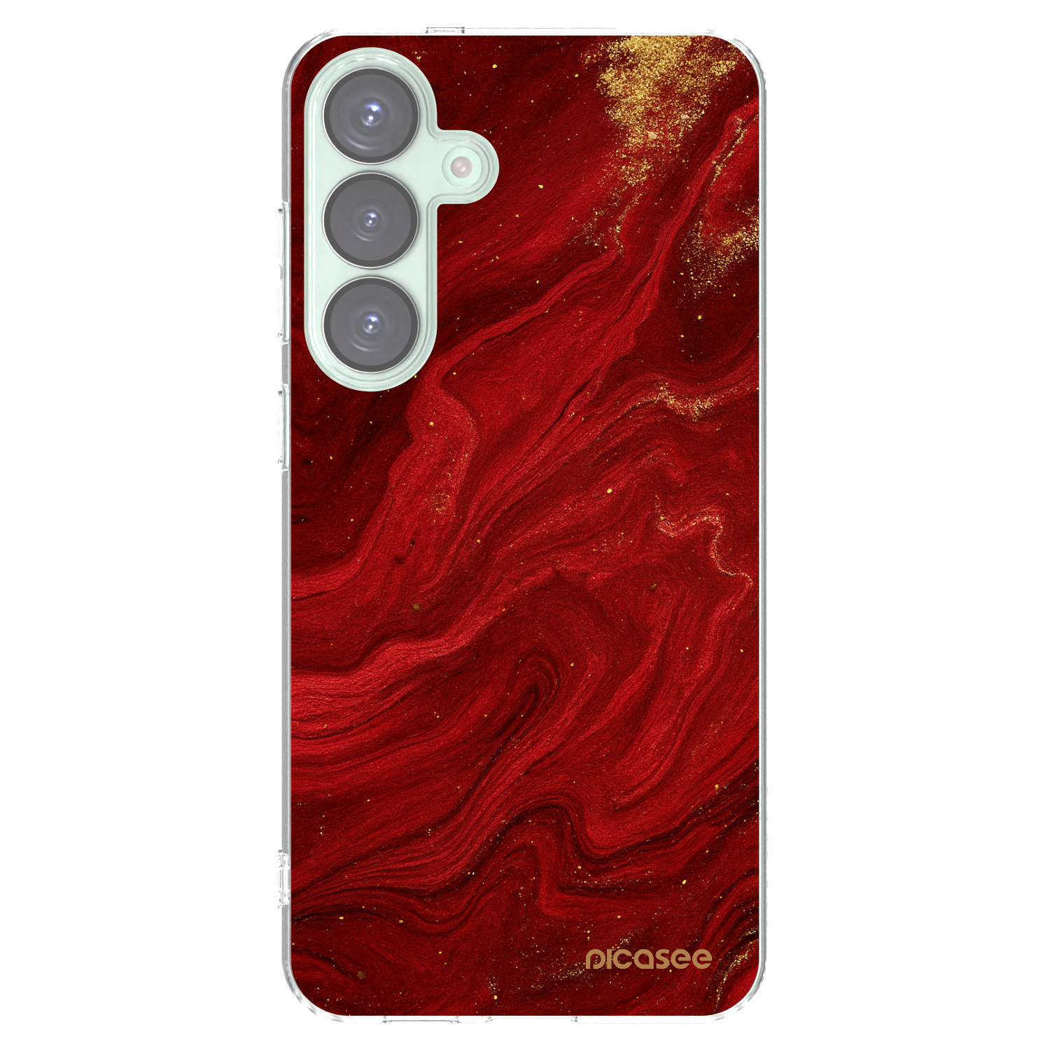 Picasee silikonska prozirna maskica za Samsung Galaxy S25+ 5G - Red