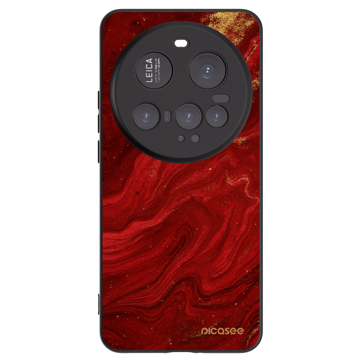 Picasee crna silikonska maskica za Xiaomi 15 Ultra - Red