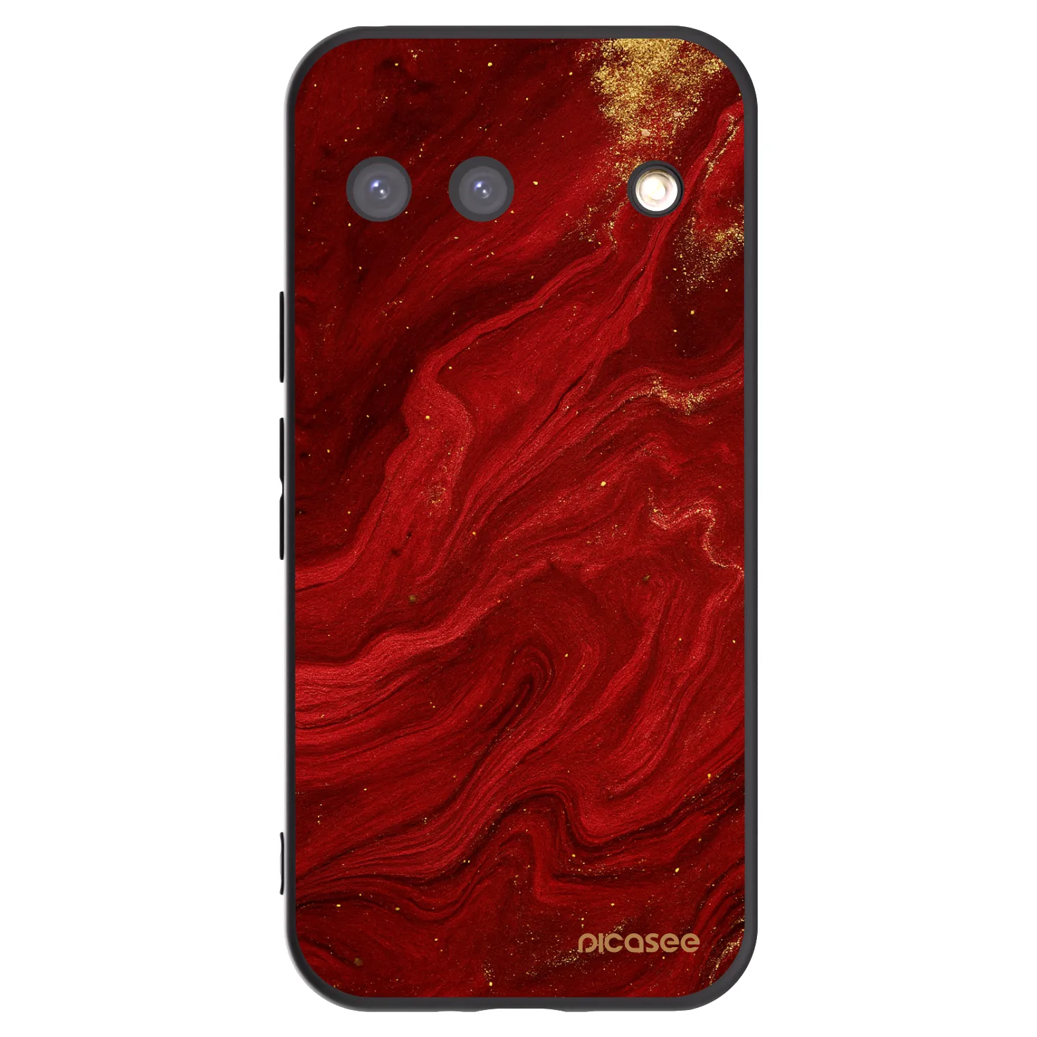 Picasee crna silikonska maskica za Google Pixel 9 - Red