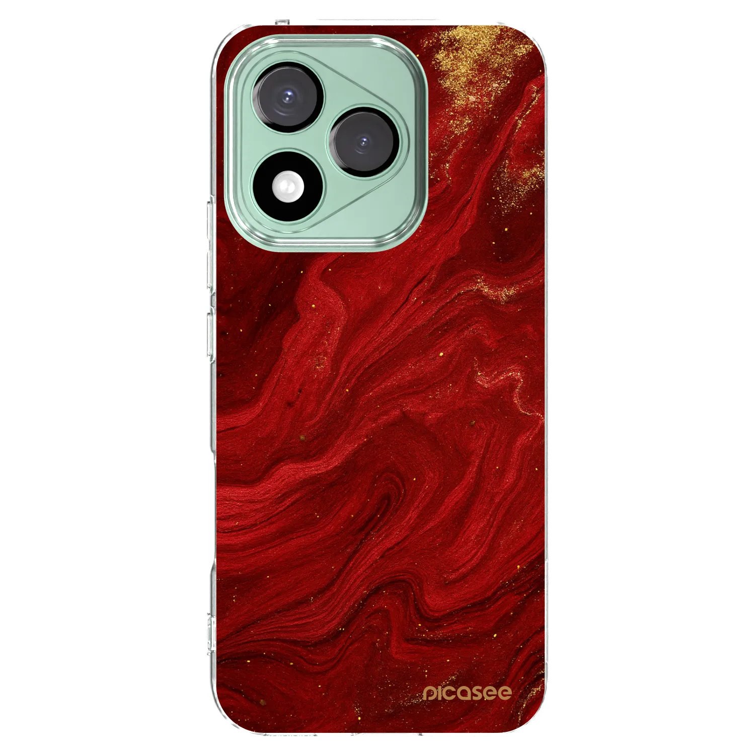 Picasee silikonska prozirna maskica za Honor 400 Lite 5G - Red