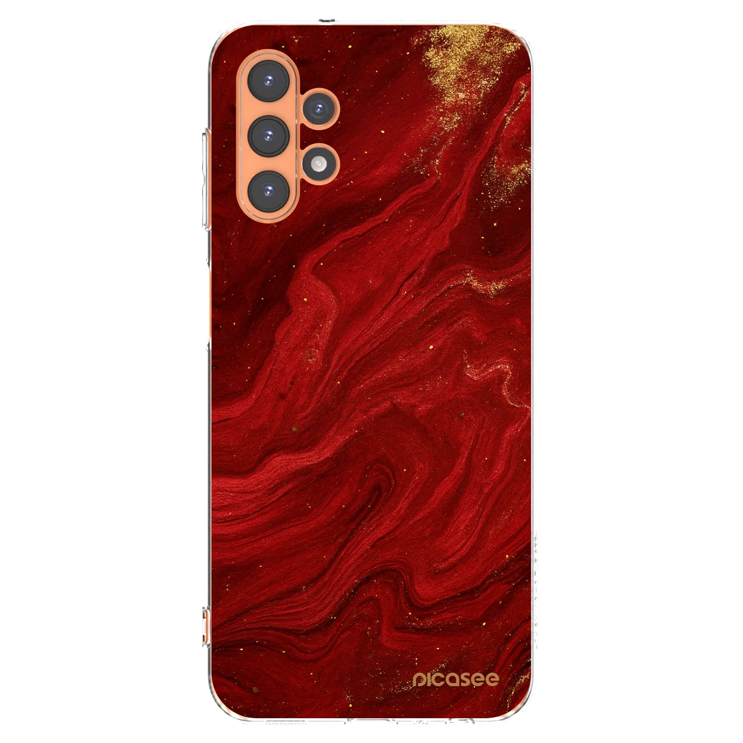 Picasee silikonska prozirna maskica za Samsung Galaxy A13 5G - Red