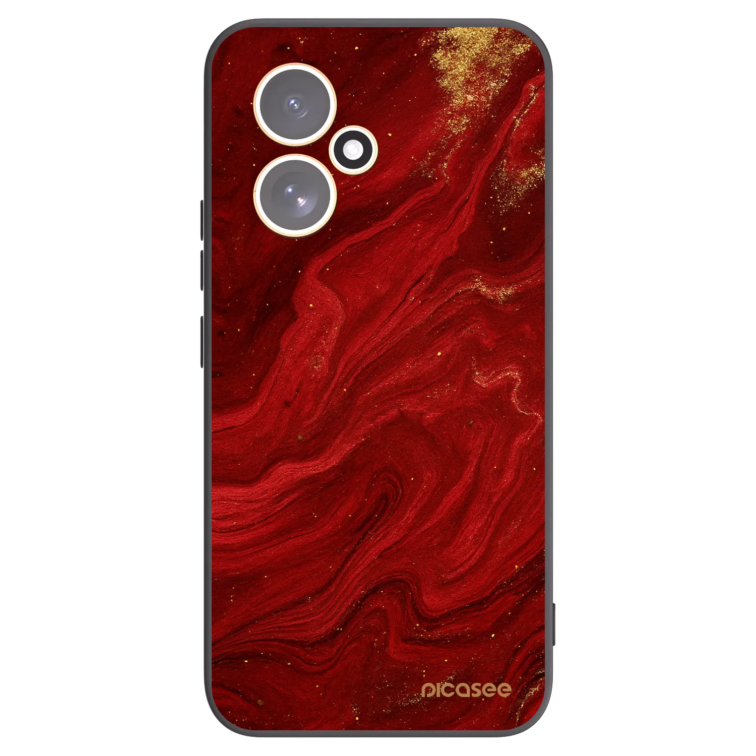 Picasee crna silikonska maskica za Honor 400 5G - Red
