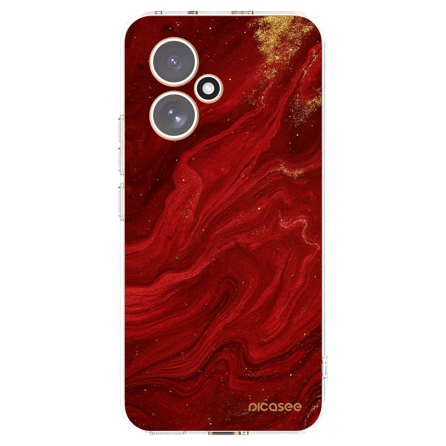 Picasee silikonska prozirna maskica za Honor 400 5G - Red