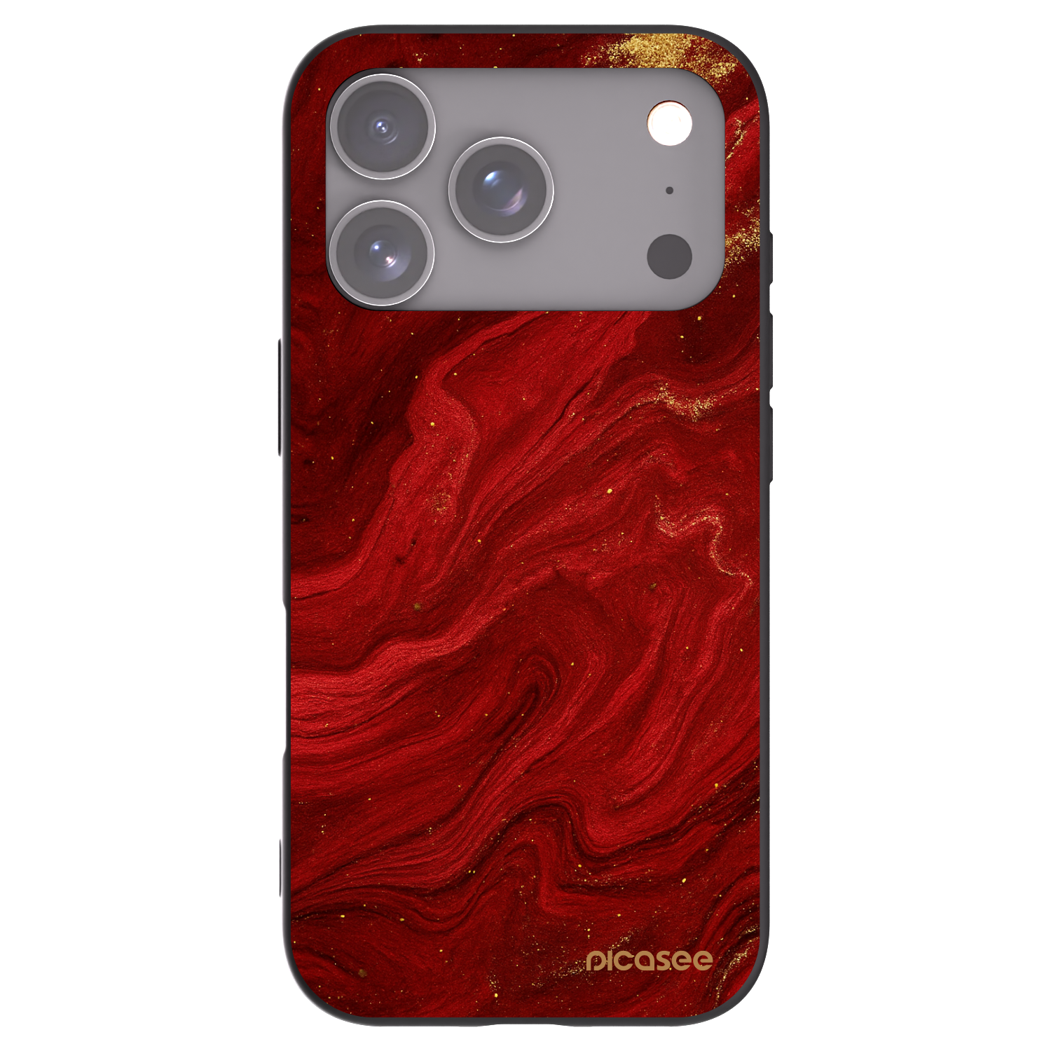 Picasee crna silikonska maskica za Apple iPhone 17 Pro - Red