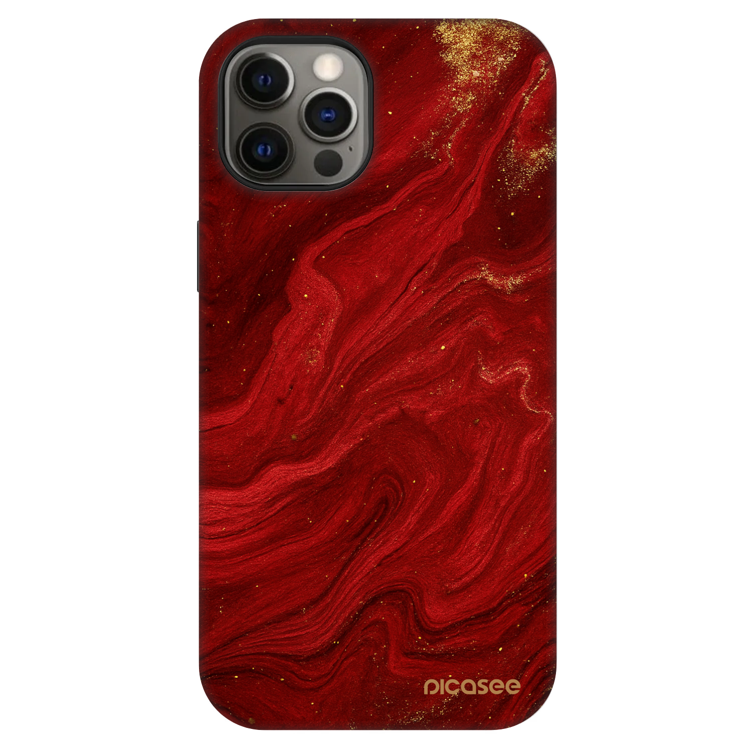Picasee Fashion Case MagSafe za Apple iPhone 12 - Red