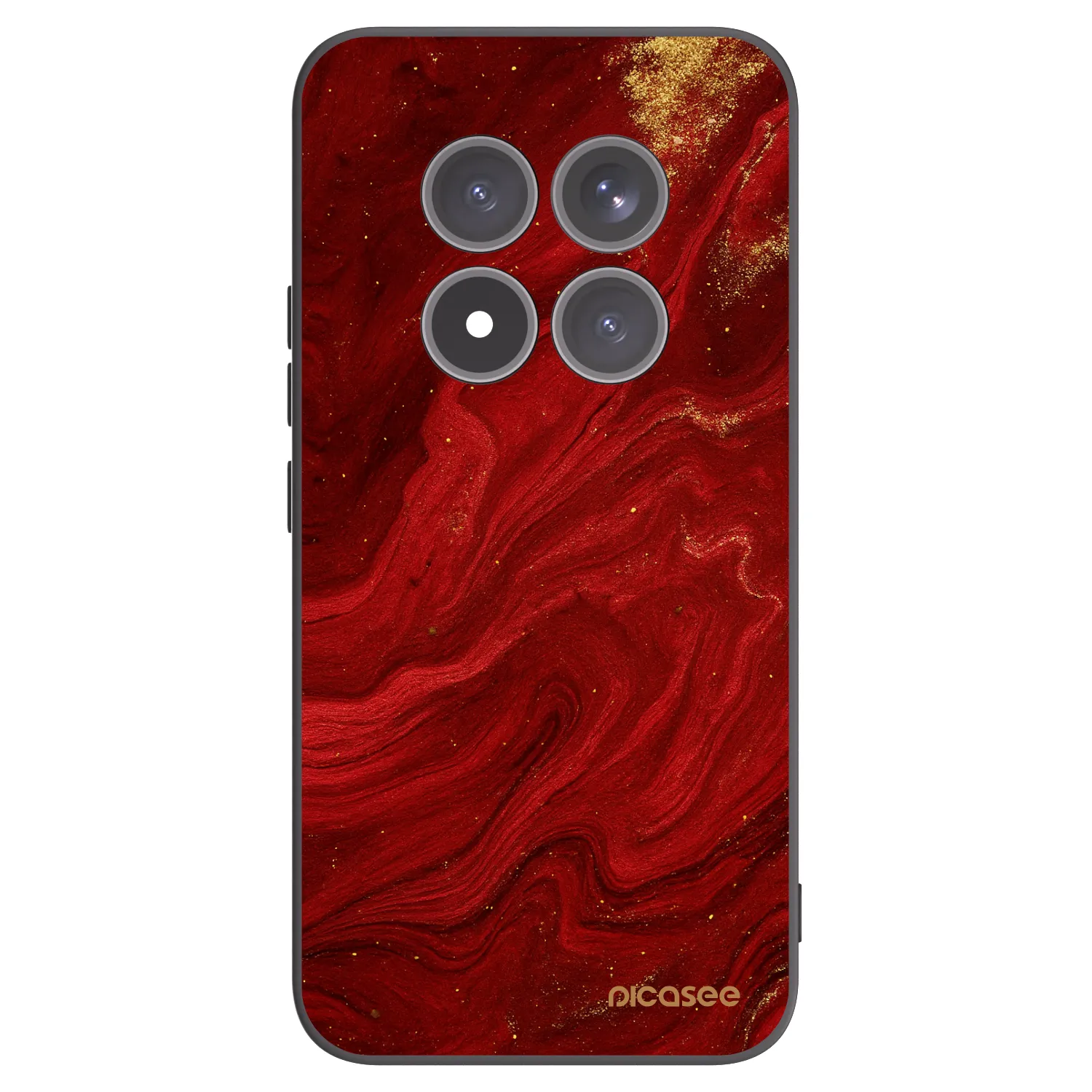 Picasee crna silikonska maskica za Xiaomi Redmi Note 15 Pro+ - Red