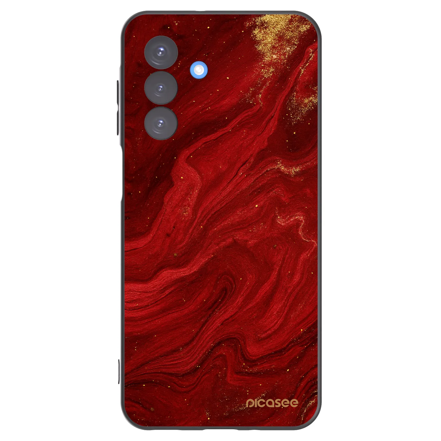 Picasee crna silikonska maskica za Samsung Galaxy A17 5G - Red