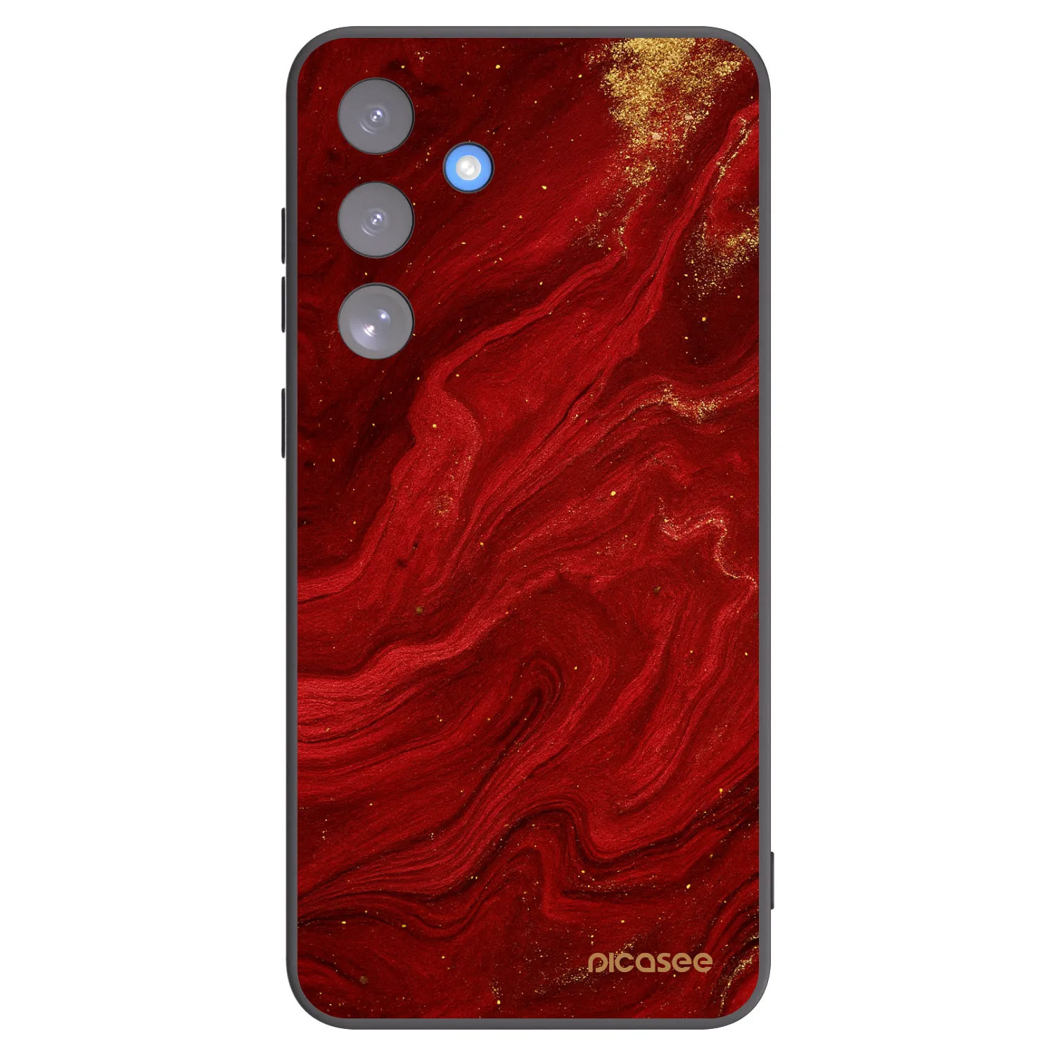 Picasee crna silikonska maskica za Samsung Galaxy S25 FE 5G - Red