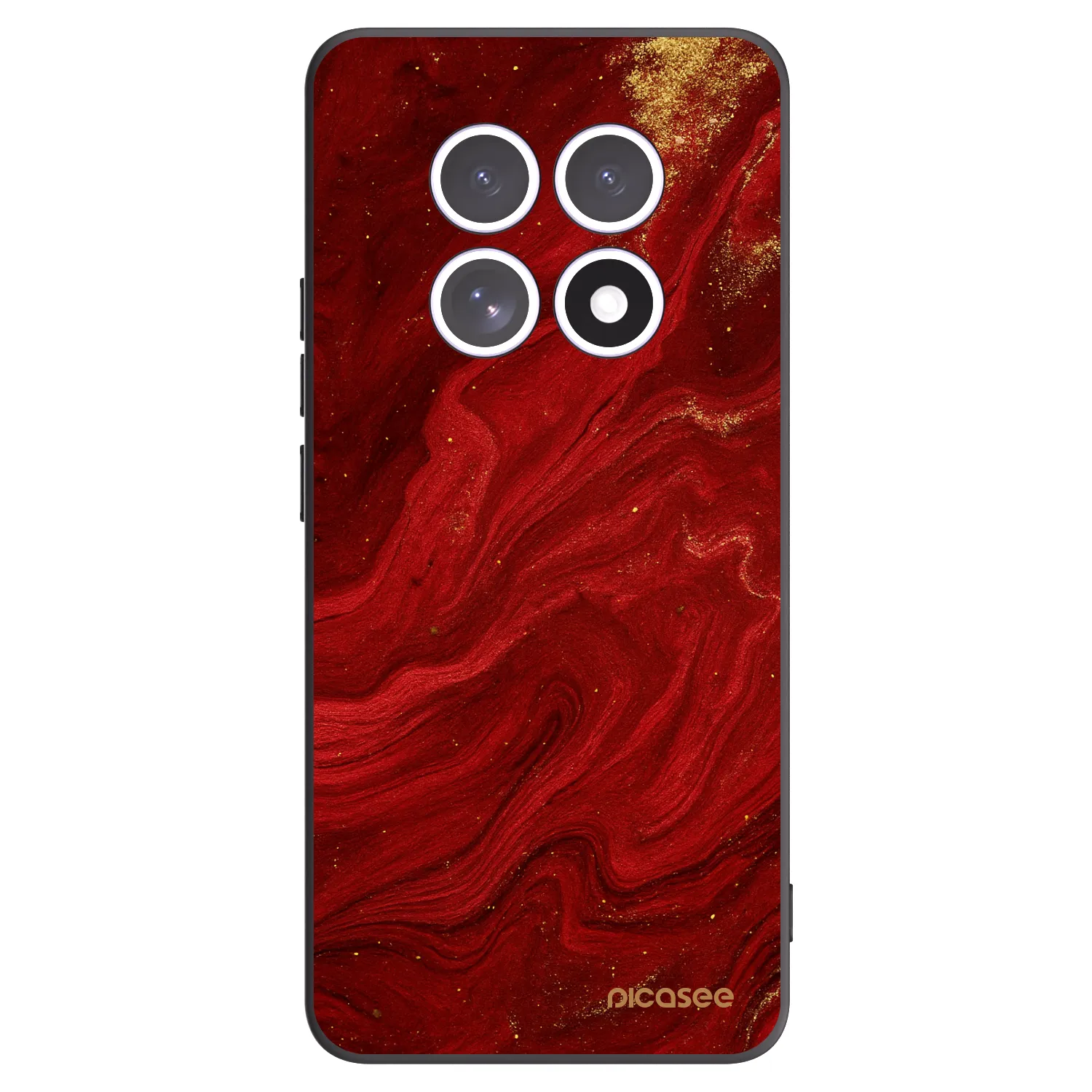 Picasee crna silikonska maskica za Xiaomi Redmi Note 15 - Red