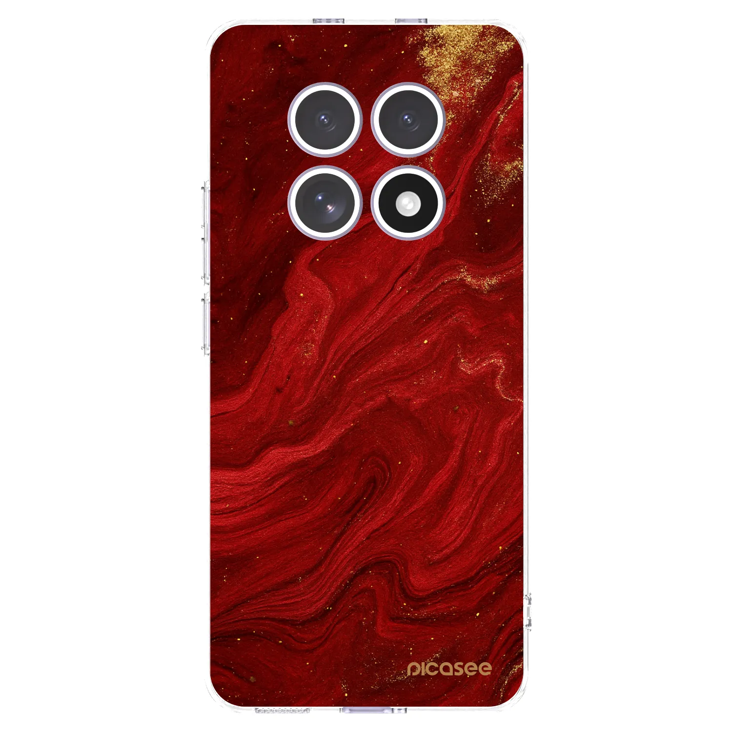 Picasee silikonska prozirna maskica za Xiaomi Redmi Note 15 - Red