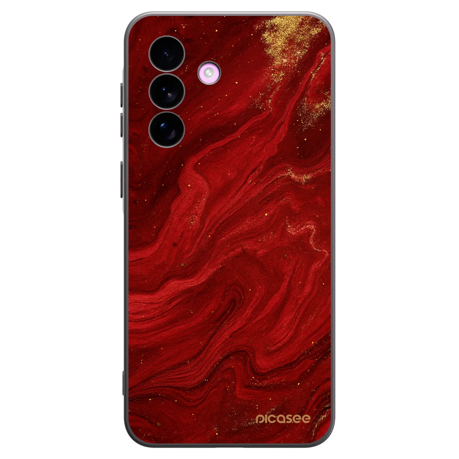 Picasee crna silikonska maskica za Samsung Galaxy A57 5G - Red