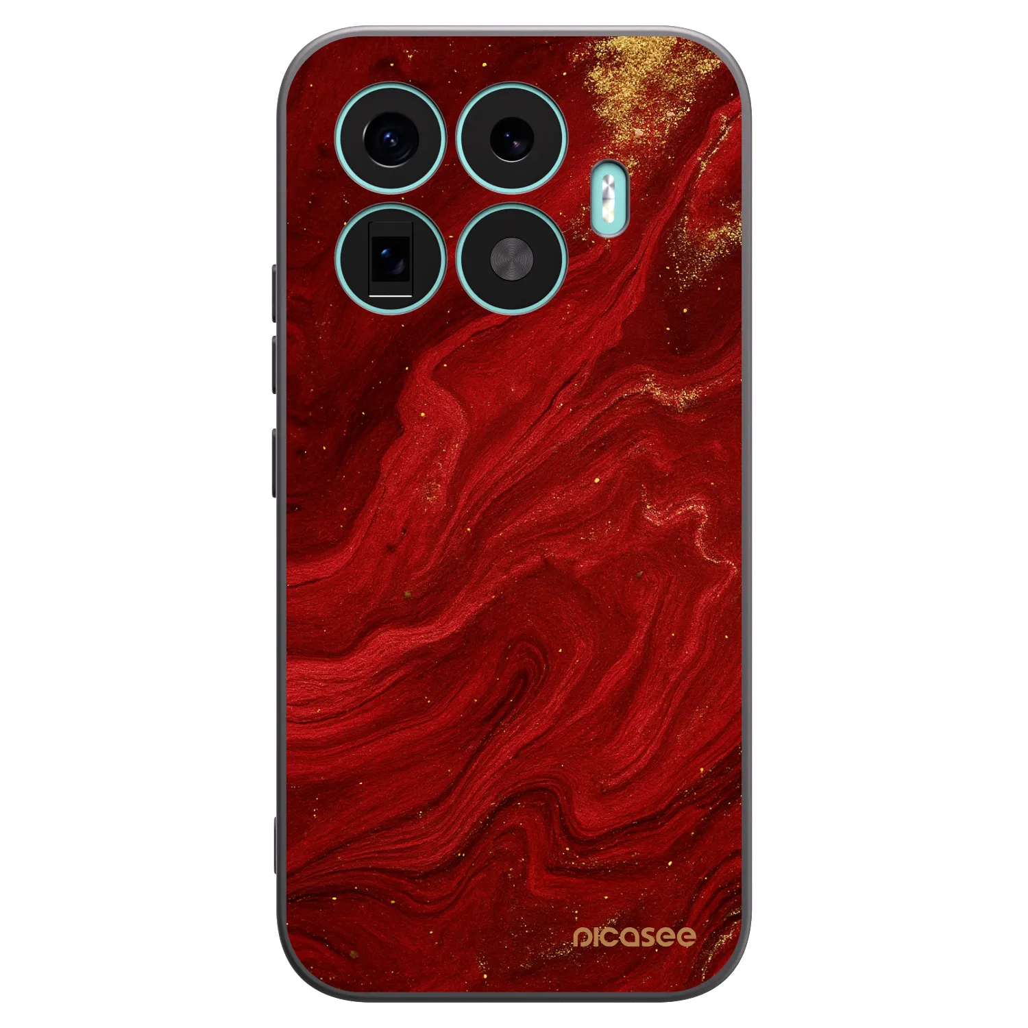Picasee crna silikonska maskica za Xiaomi 17T - Red