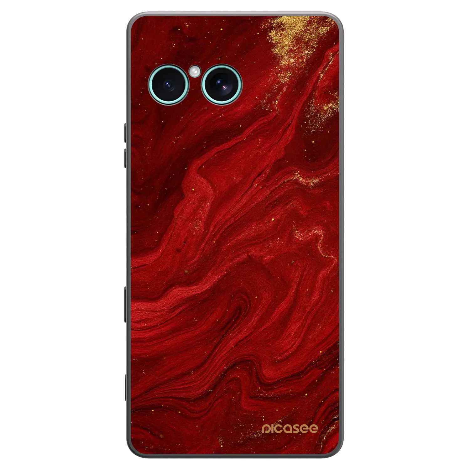 Picasee crna silikonska maskica za Sony Xperia 10 VII - Red