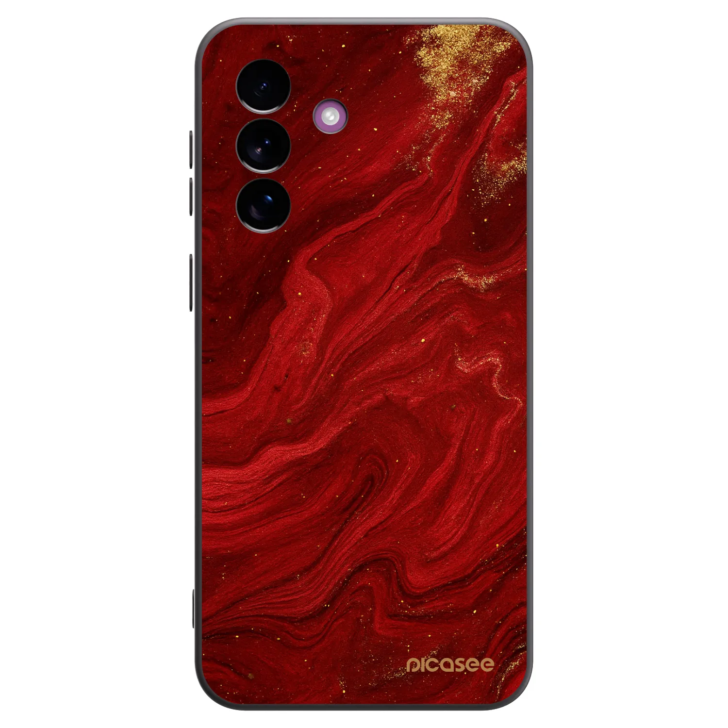 Picasee crna silikonska maskica za Samsung Galaxy A37 - Red