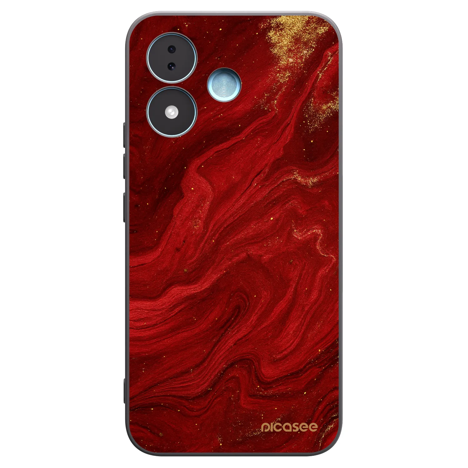 Picasee crna silikonska maskica za Xiaomi Redmi Note 17 5G - Red