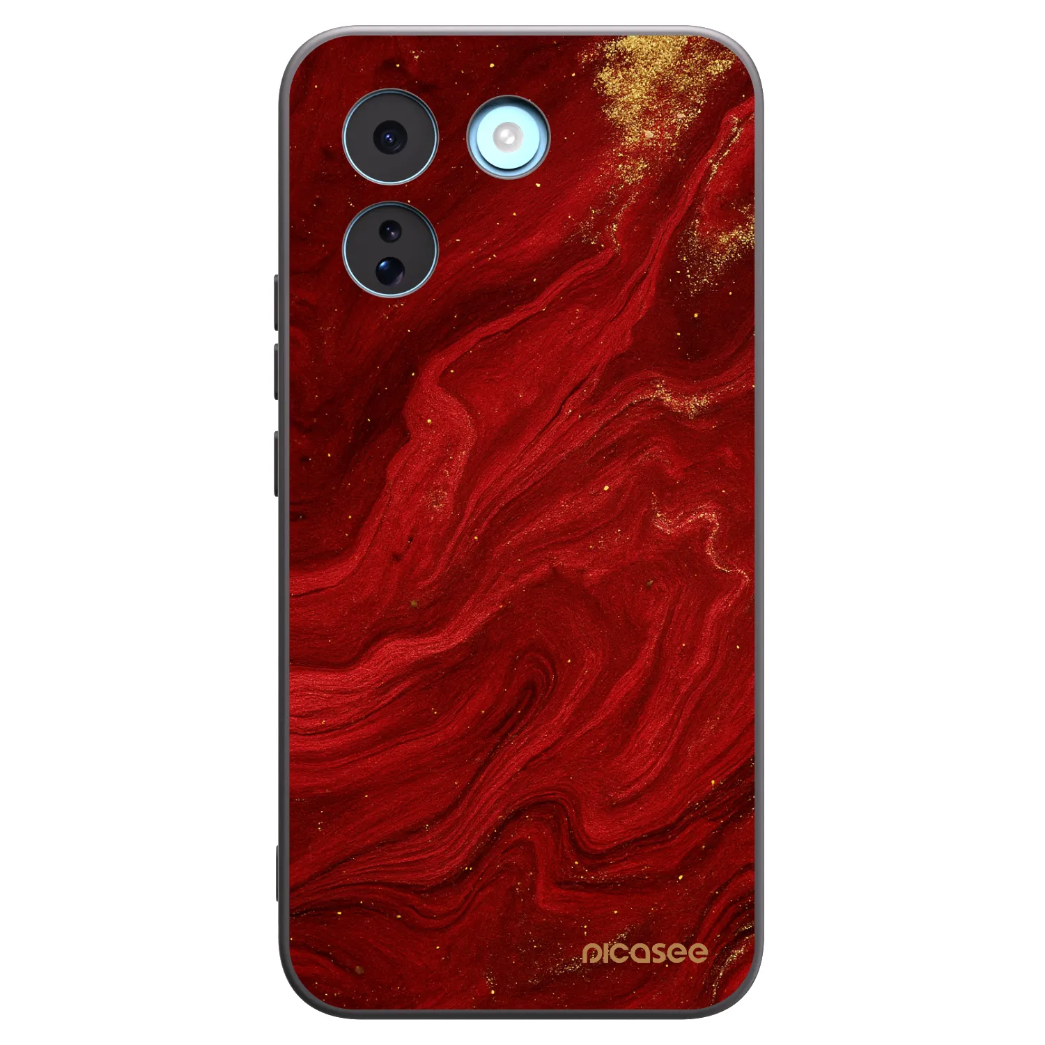 Picasee crna silikonska maskica za Xiaomi Redmi Note 17 Pro MAX 5G - Red