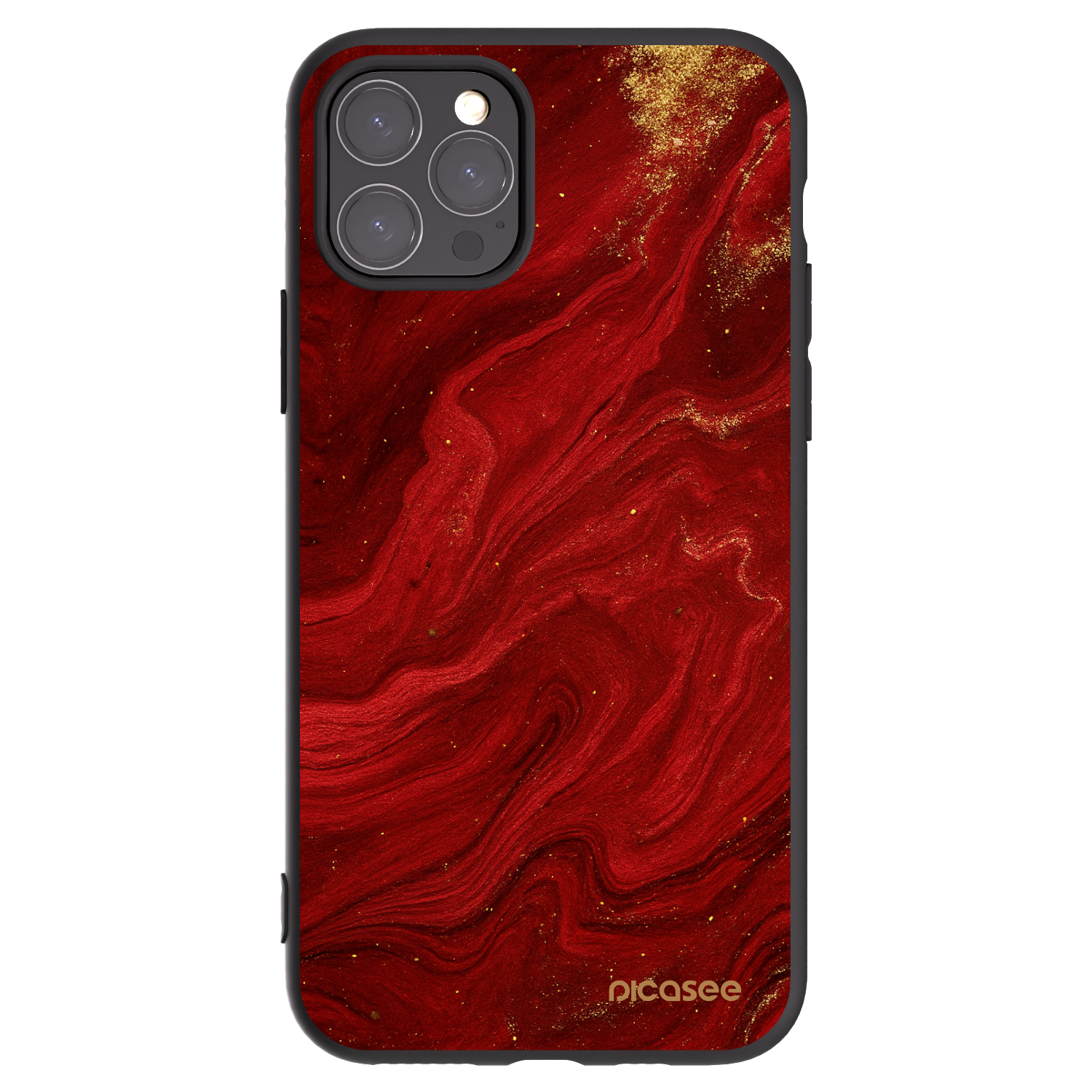 Picasee crna silikonska maskica za Apple iPhone 11 Pro - Red