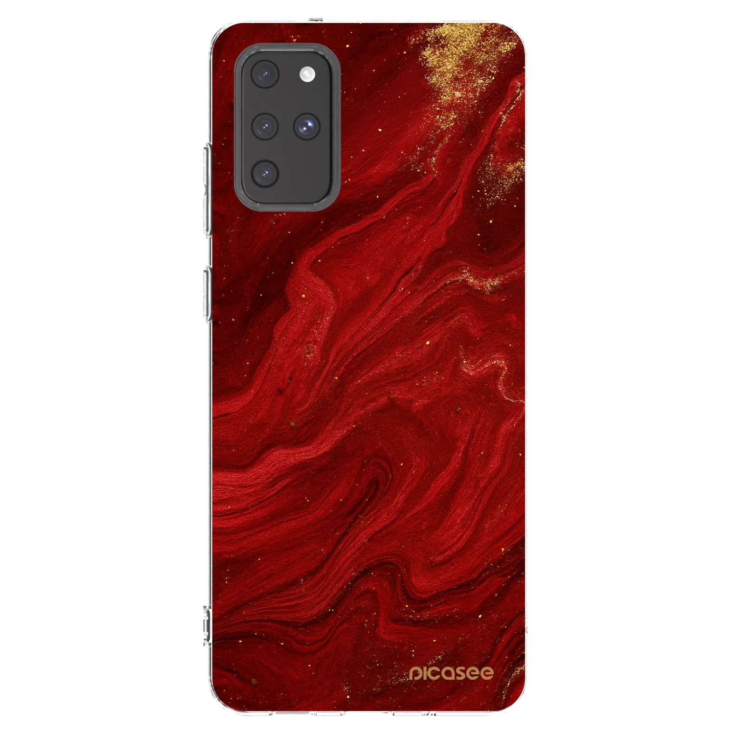 Picasee silikonska prozirna maskica za Samsung Galaxy S20+ G985F - Red