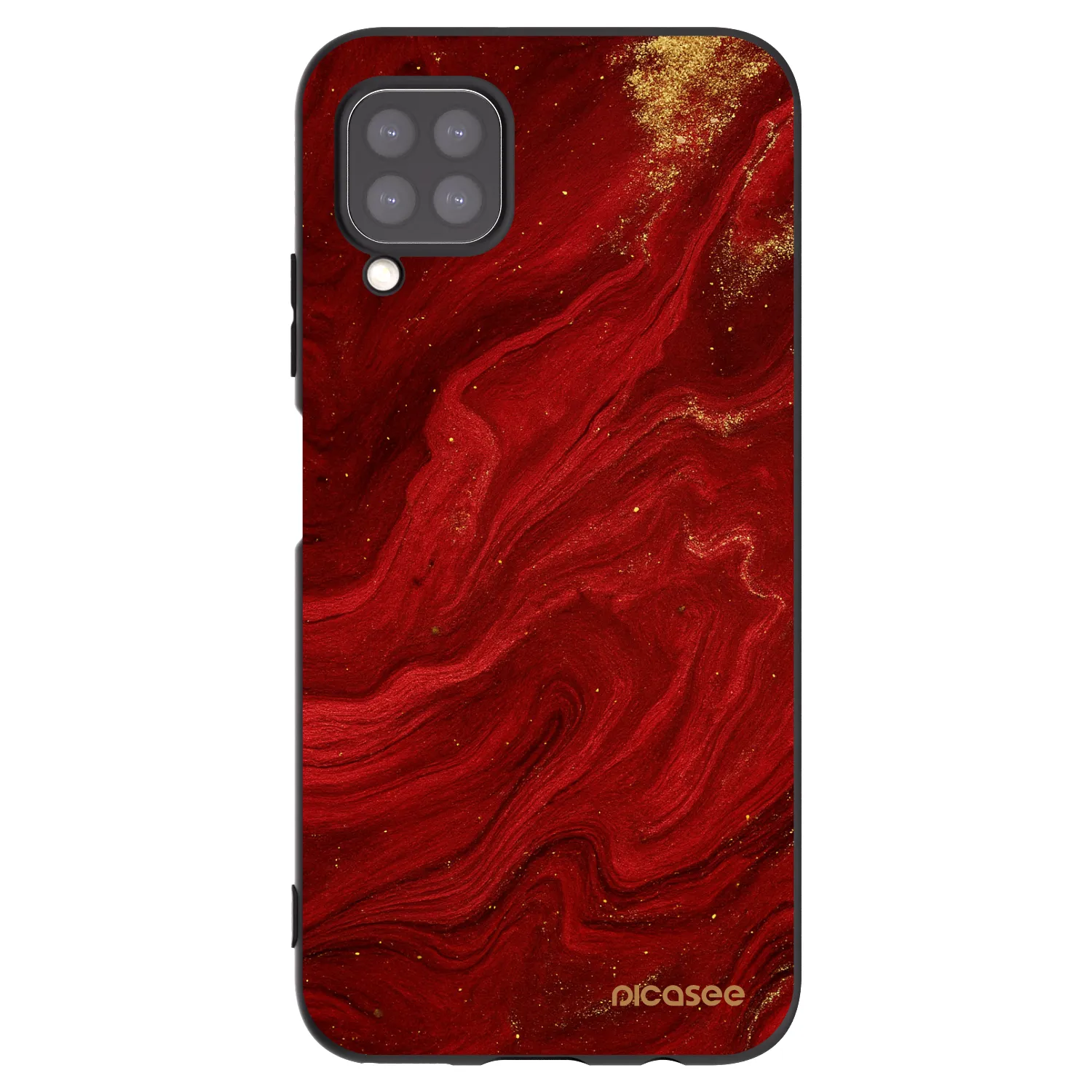 Picasee crna silikonska maskica za Huawei P40 Lite - Red