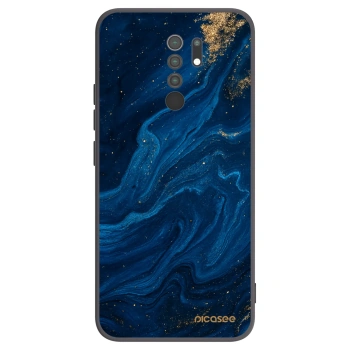 Picasee crna silikonska maskica za Xiaomi Redmi 9 - Blue