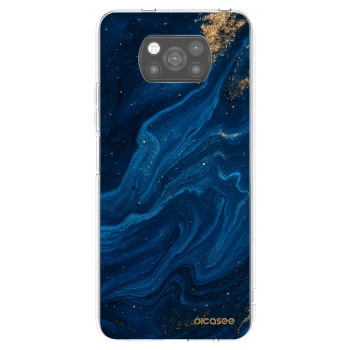 Picasee crna silikonska maskica za Xiaomi Poco X3 - Blue