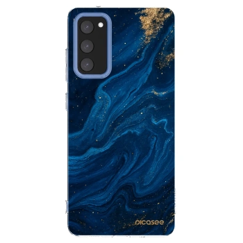 Picasee silikonska prozirna maskica za Samsung Galaxy S20 FE - Blue