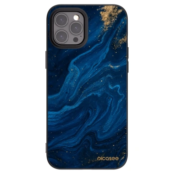 Picasee crna silikonska maskica za Apple iPhone 12 Pro Max - Blue