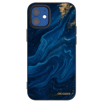 Picasee crna silikonska maskica za Apple iPhone 12 mini - Blue