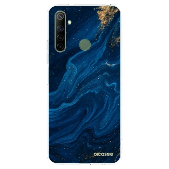 Picasee silikonska prozirna maskica za Realme 6i - Blue