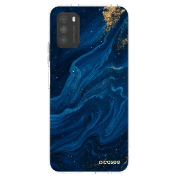 Picasee silikonska prozirna maskica za Xiaomi Poco M3 - Blue