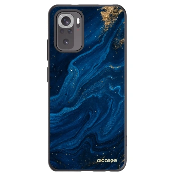 Picasee crna silikonska maskica za Xiaomi Redmi Note 10 - Blue