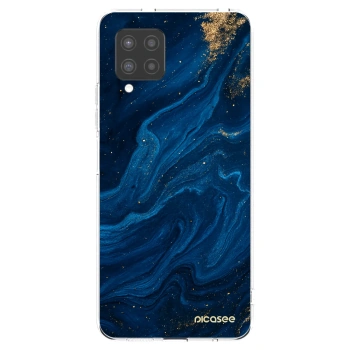 Picasee silikonska prozirna maskica za Samsung Galaxy A42 A426B - Blue