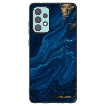 Picasee crna silikonska maskica za Samsung Galaxy A72 A725F - Blue