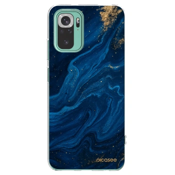 Picasee silikonska prozirna maskica za Xiaomi Redmi Note 10 Pro - Blue